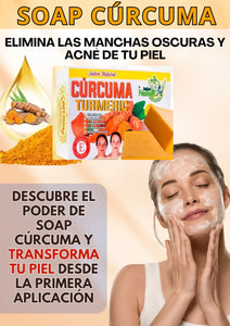 🚨EL MEJOR JABON DE CURCUMA 3 EN 1🚨(CASI AGOTADO)🚨.